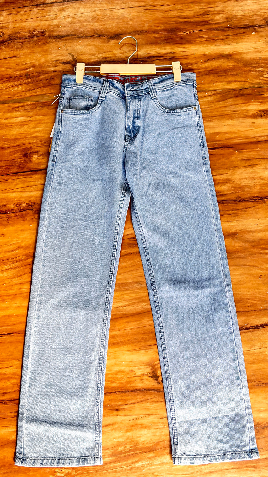 Ice Blue Straight Fit Jeans for Boys | Classic Denim